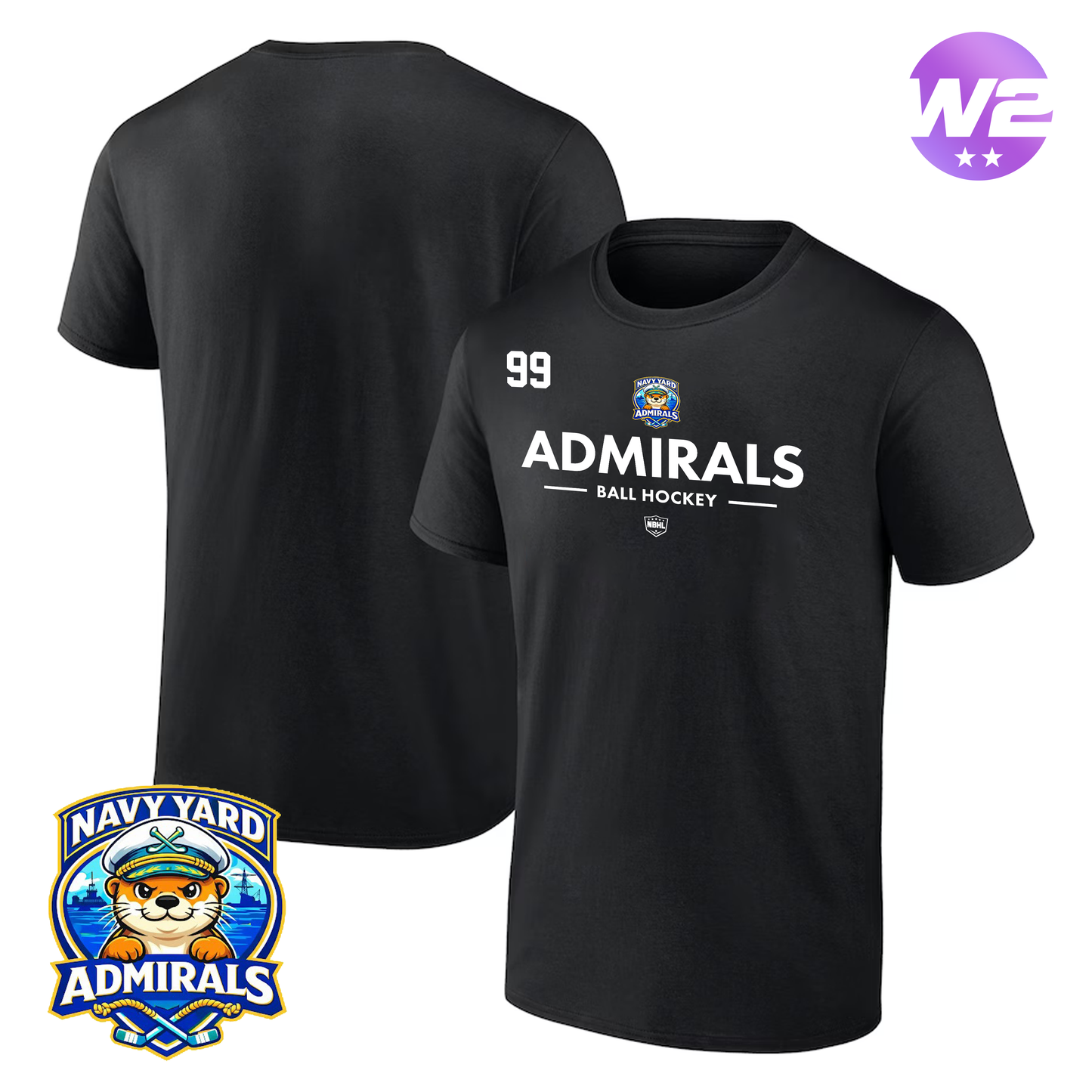 Navy Yard Admirals 2026 Authentic Pro Primary T-Shirt