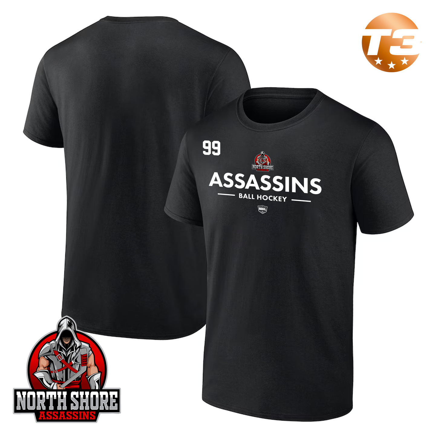 North Shore Assassins 2026 Authentic Pro Primary T-Shirt