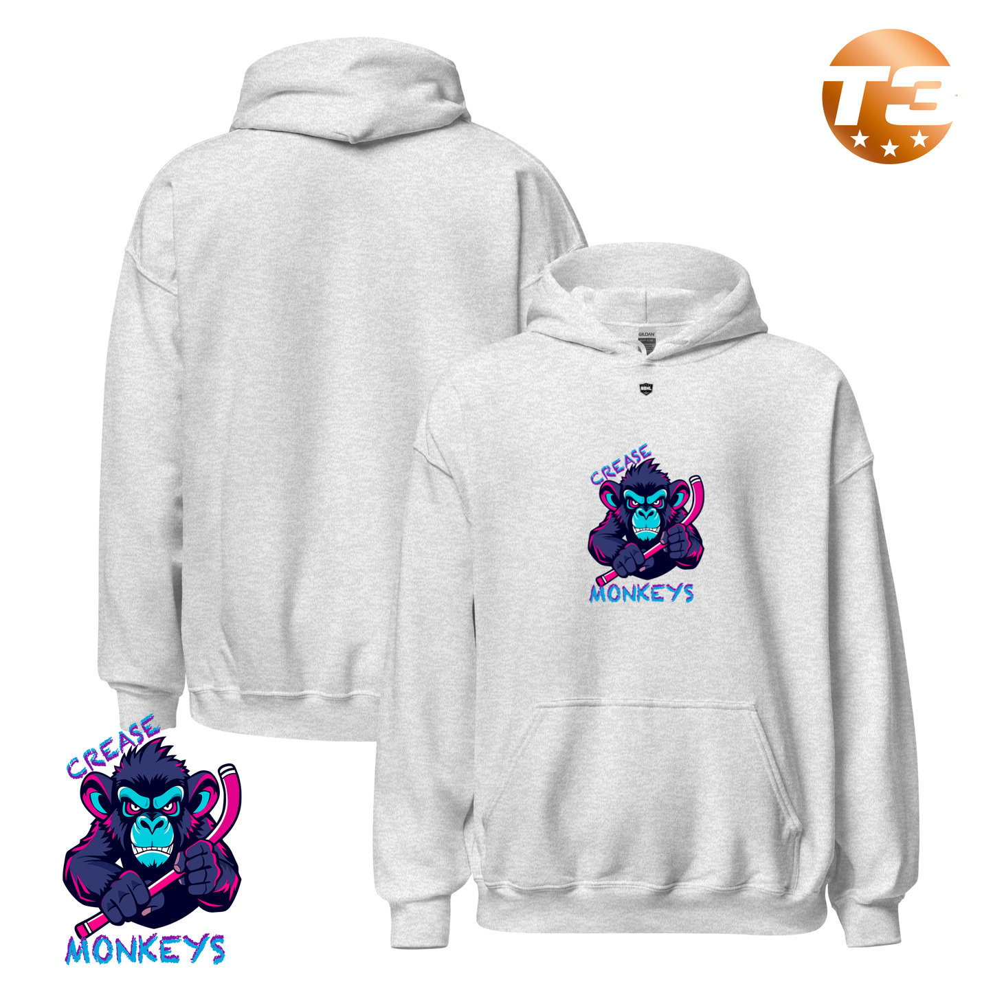 Monroe Crease Monkeys 2026 Classic Logo Hoodie