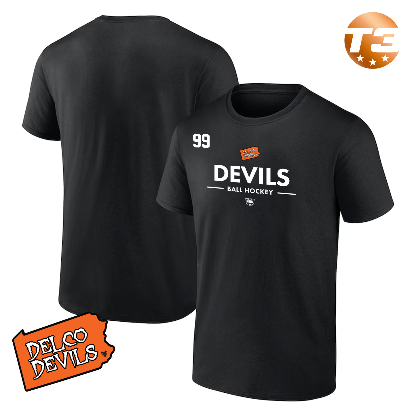 Delco Devils 2026 Authentic Pro Primary T-Shirt