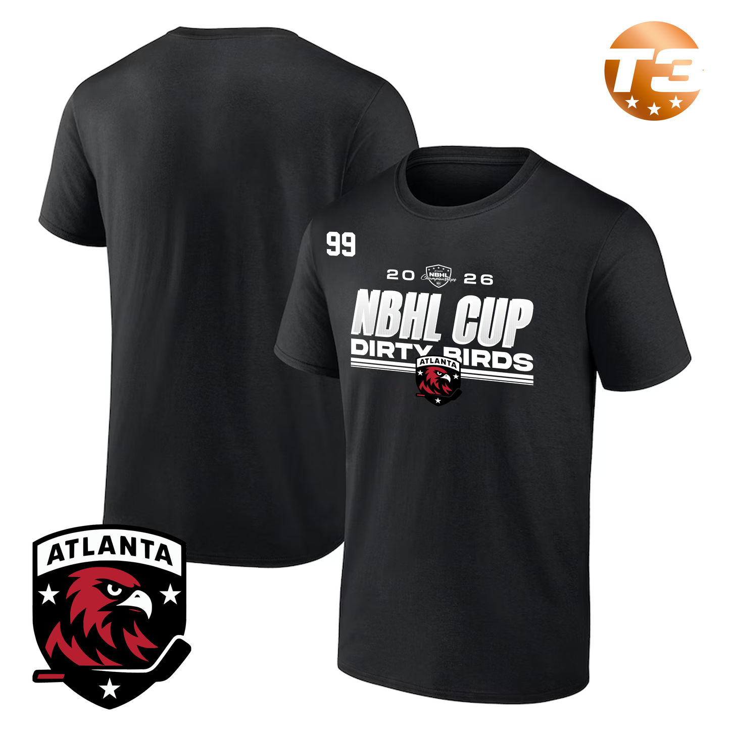 Atlanta Dirty Birds 2026 NBHL CUP PLAYER TEE