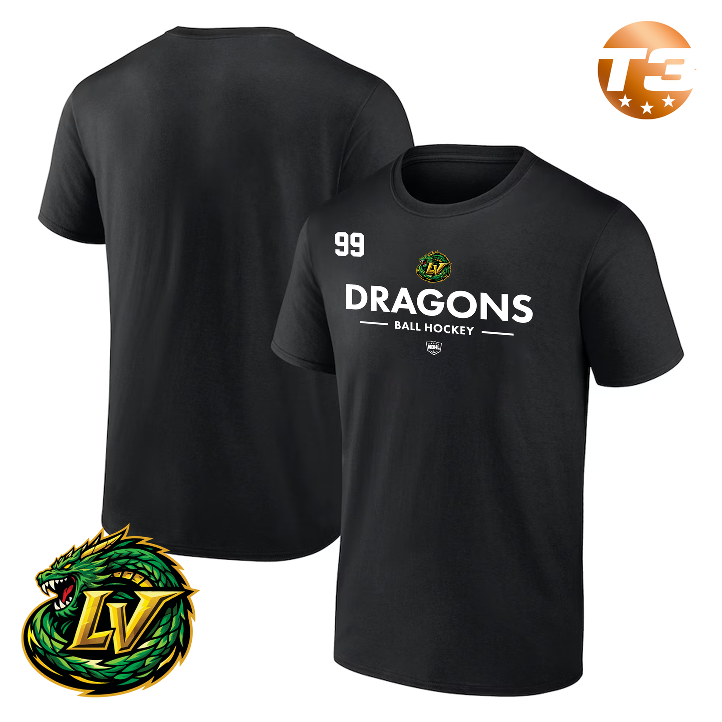 Las Vegas Dragons 2026 Authentic Pro Primary T-Shirt