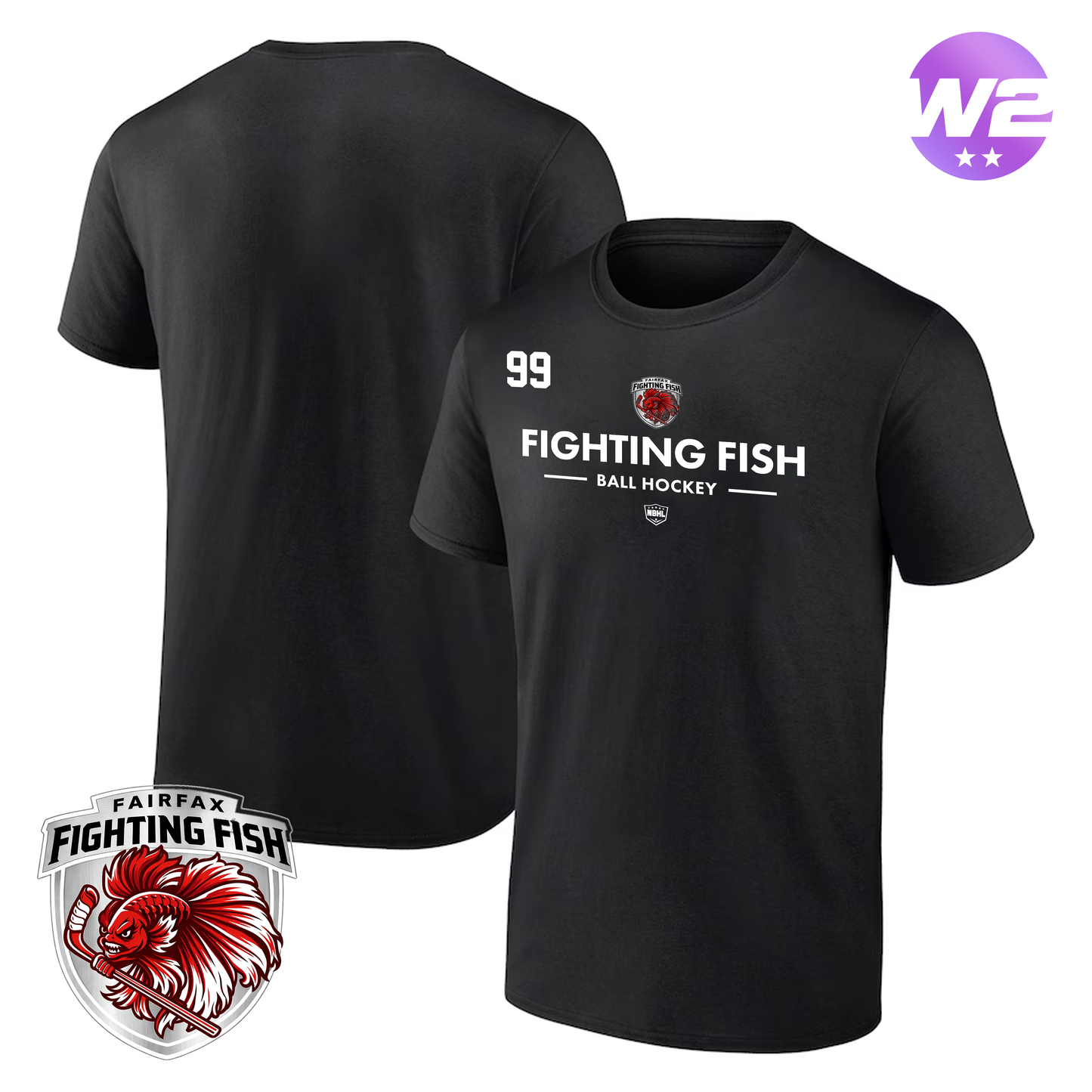 Fairfax Fighting Fish 2026 Authentic Pro Primary T-Shirt