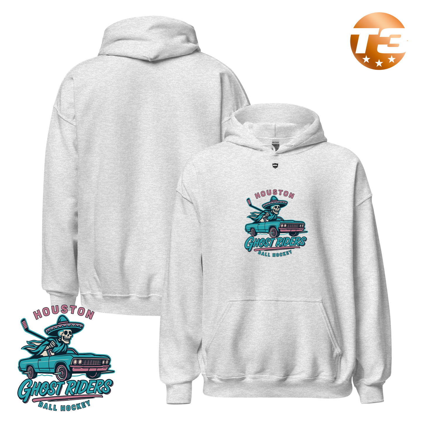 Houston Ghost Riders 2026 Classic Logo Hoodie