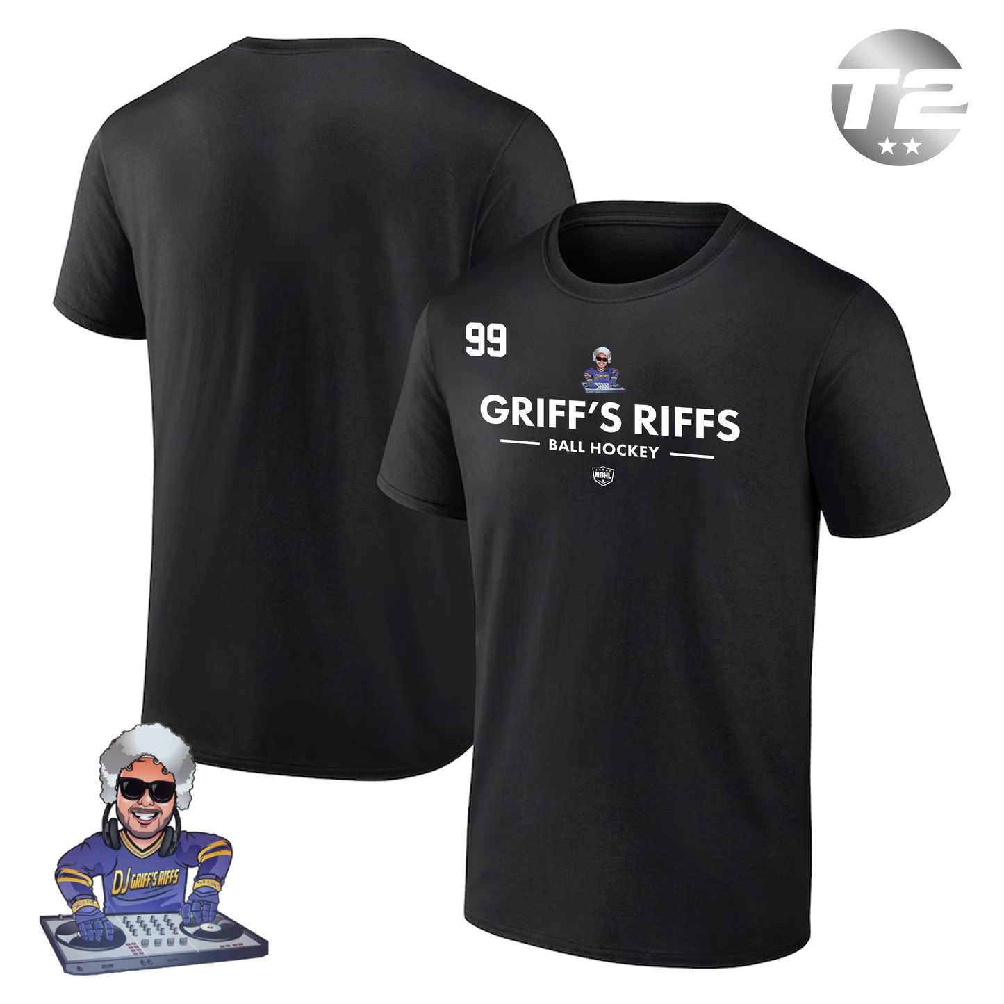 Plum Griffs Riffs 2026 Authentic Pro Primary T-Shirt