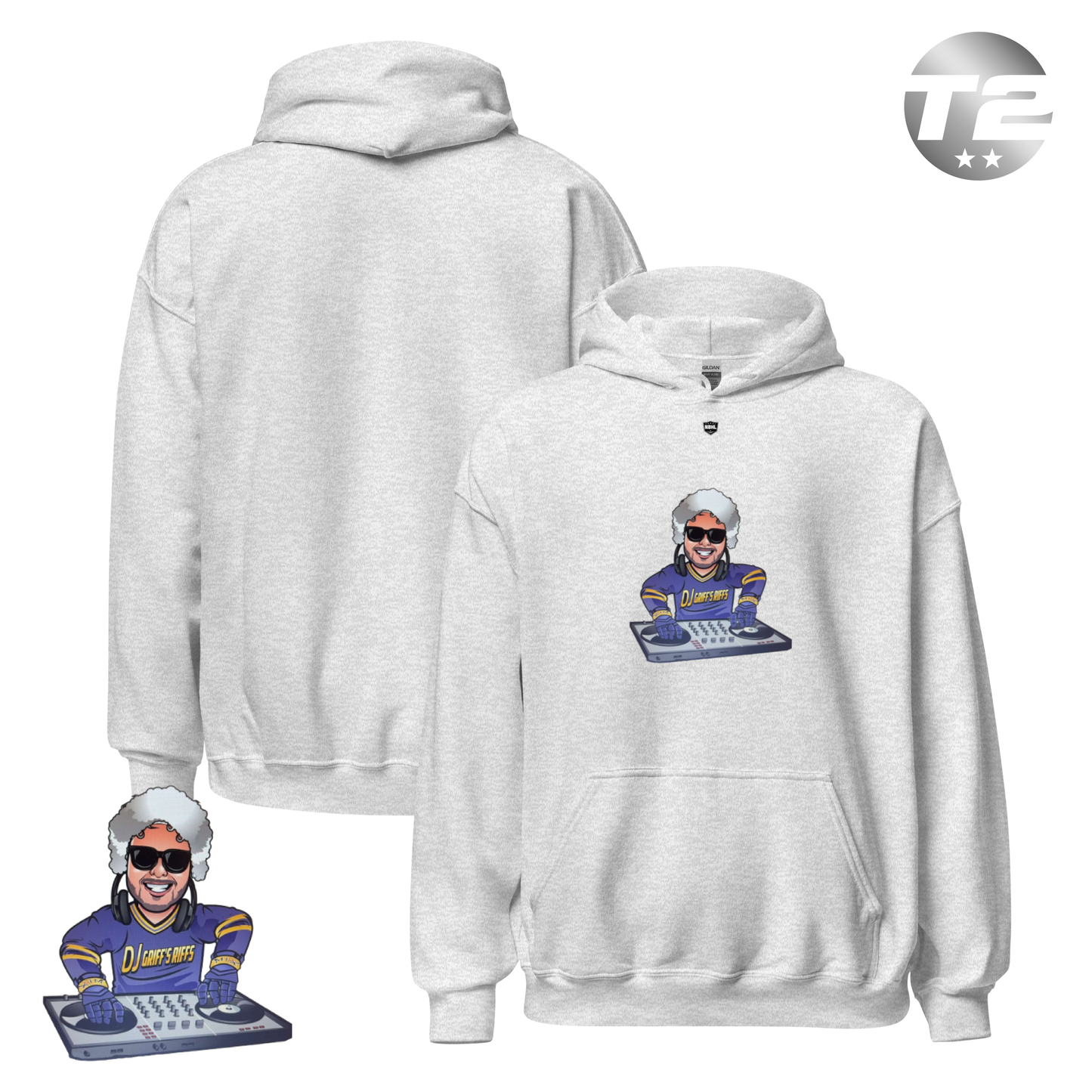 Plum Griffs Riffs 2026 Classic Logo Hoodie