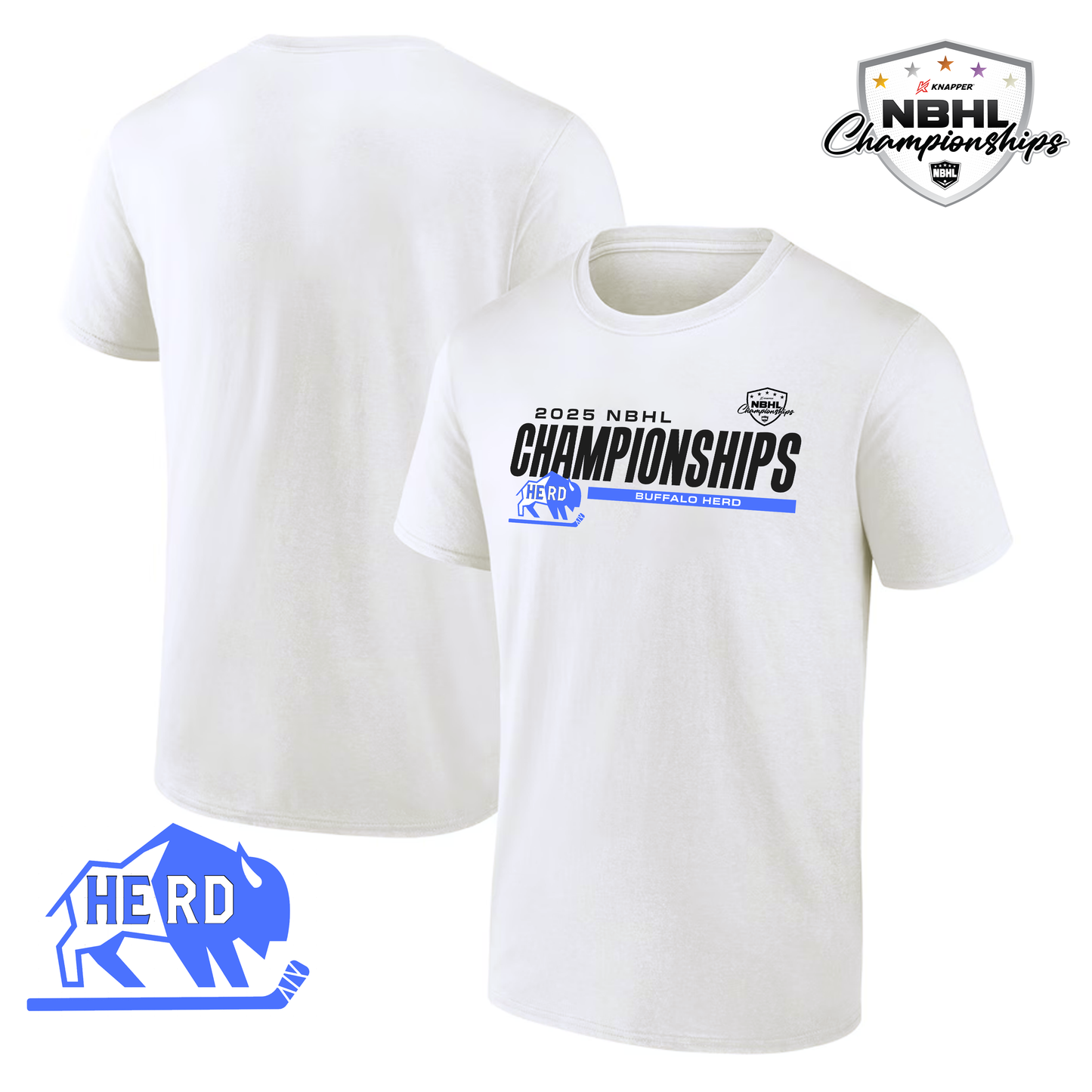 Buffalo Herd 2025 NBHL Championships T-Shirt