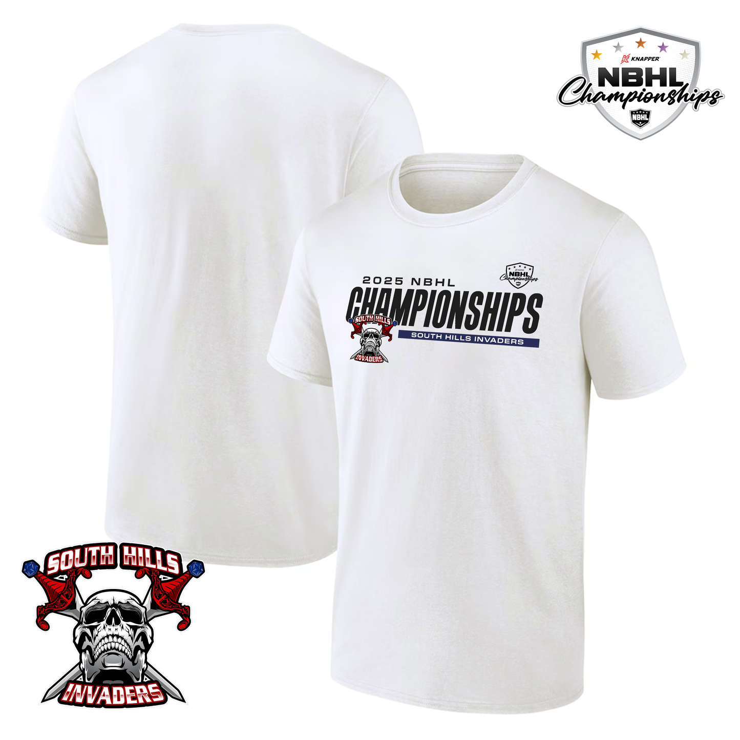 South Hills Invaders 2025 NBHL Championships T-Shirt