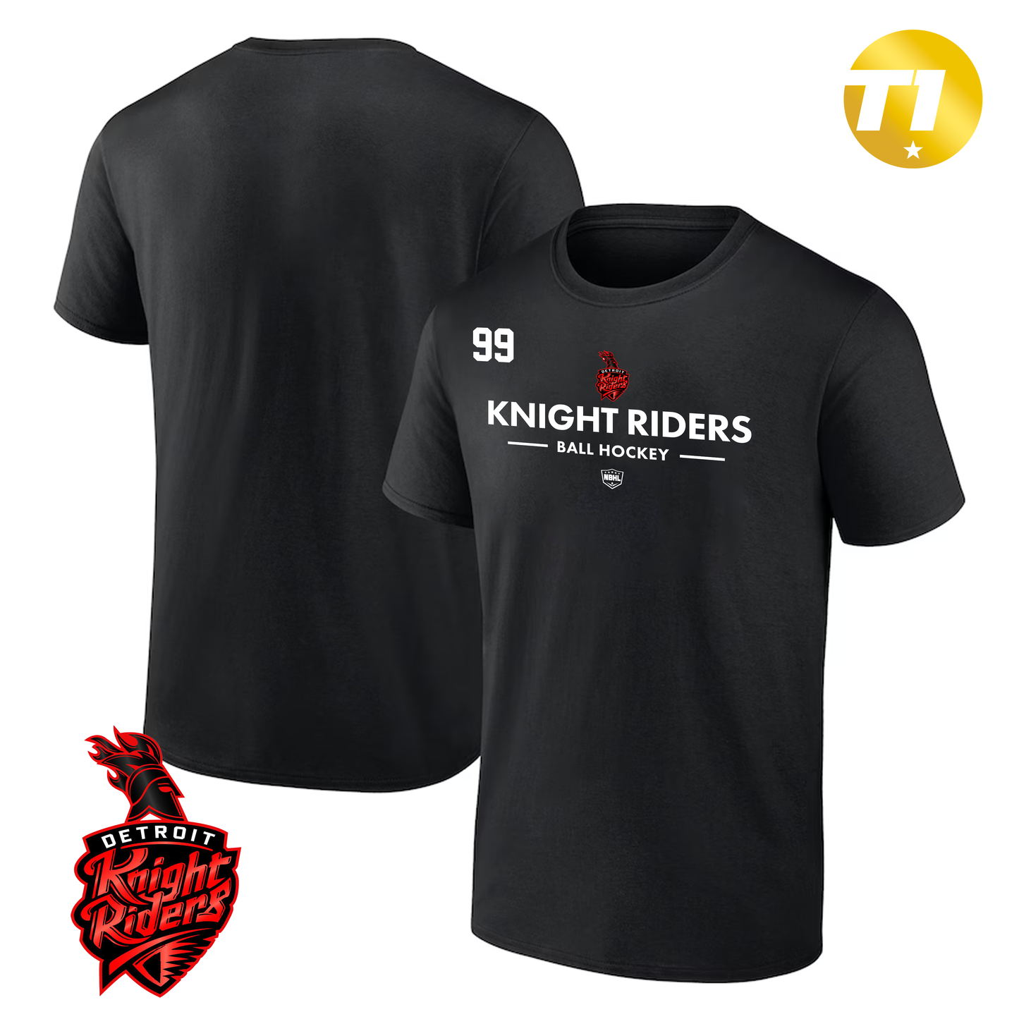 Detroit Knight Riders 2026 Authentic Pro Primary T-Shirt