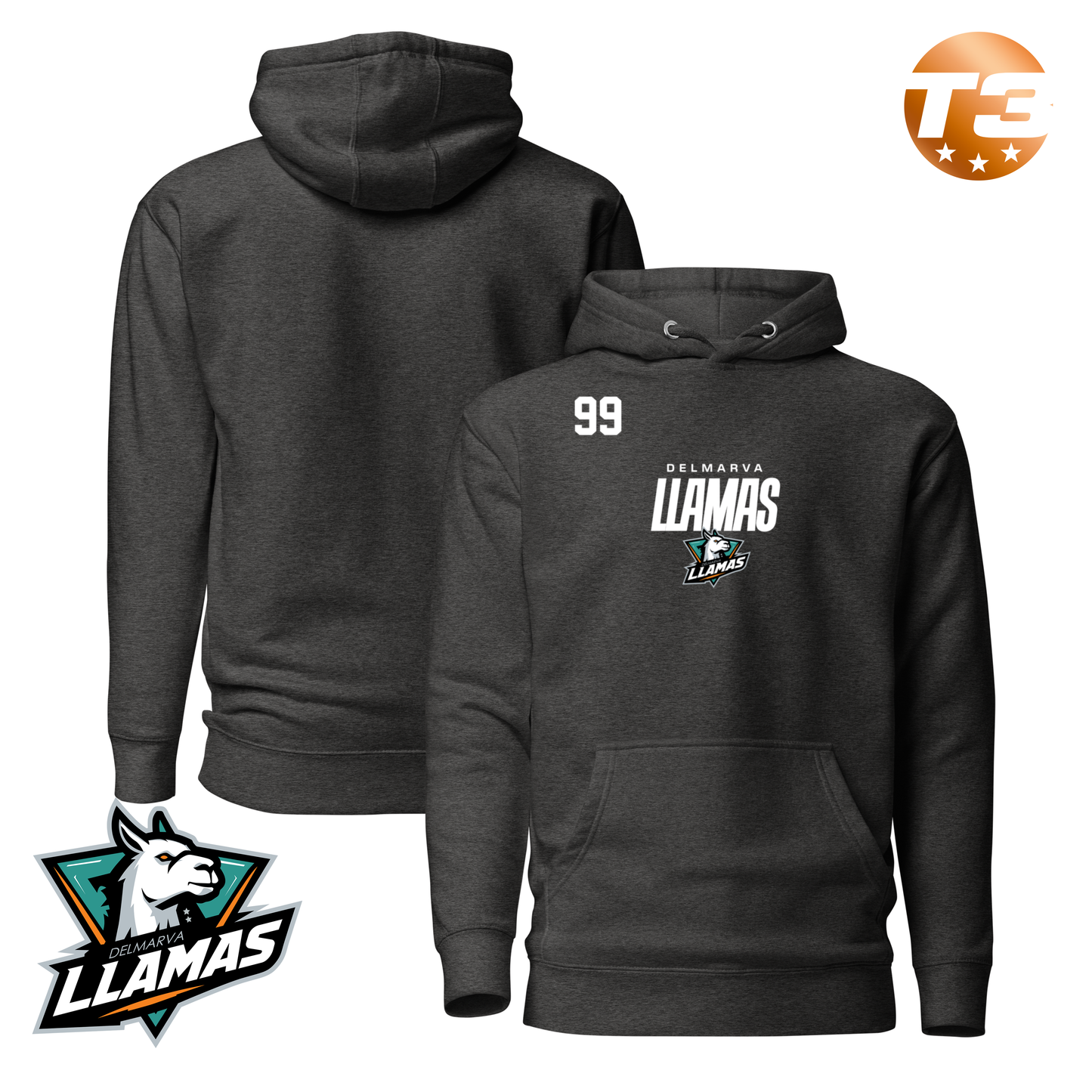 Delmarva Llamas 2026 Performance Player Hoodie