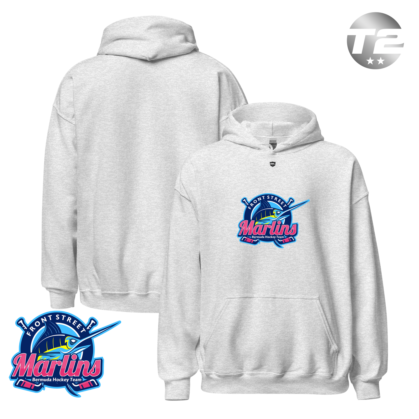 Front Street Marlins 2026 Classic Logo Hoodie