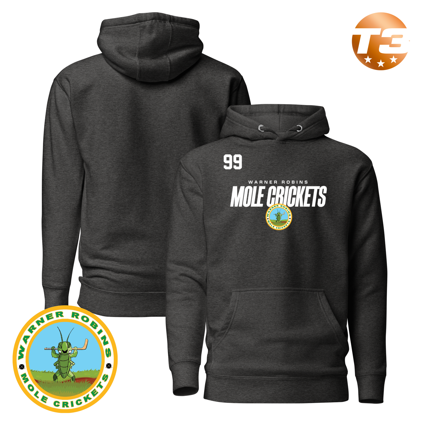 Warner Robins Mole Crickets 2026 Performance Player Hoodie