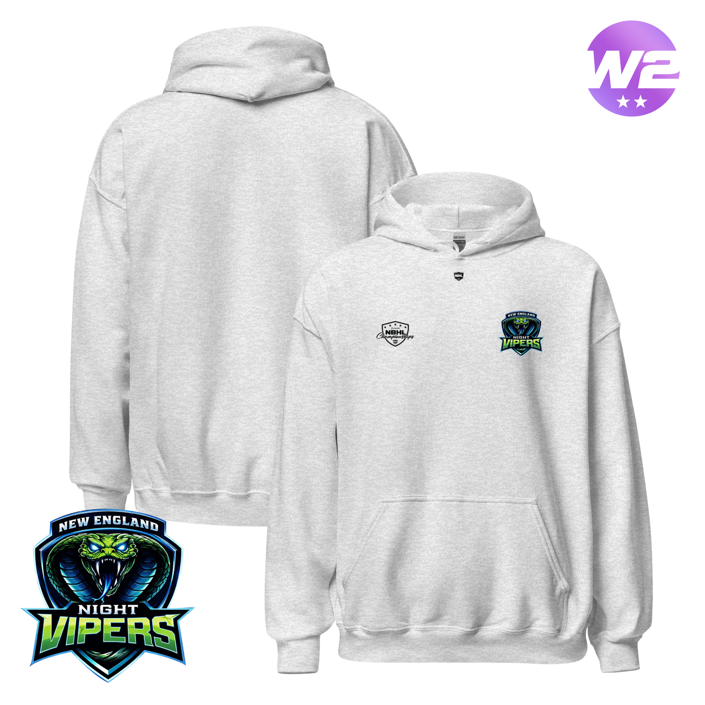New England Night Vipers 2026 NBHL Cup Team Hoodie