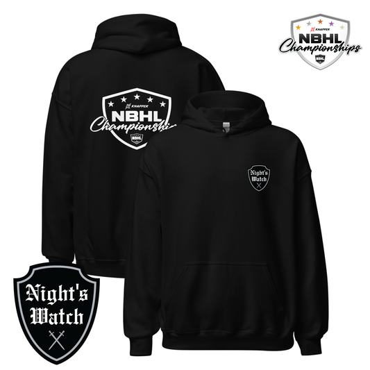 South Jersey Nights Watch 2025 NBHL Championships Team Hoodie