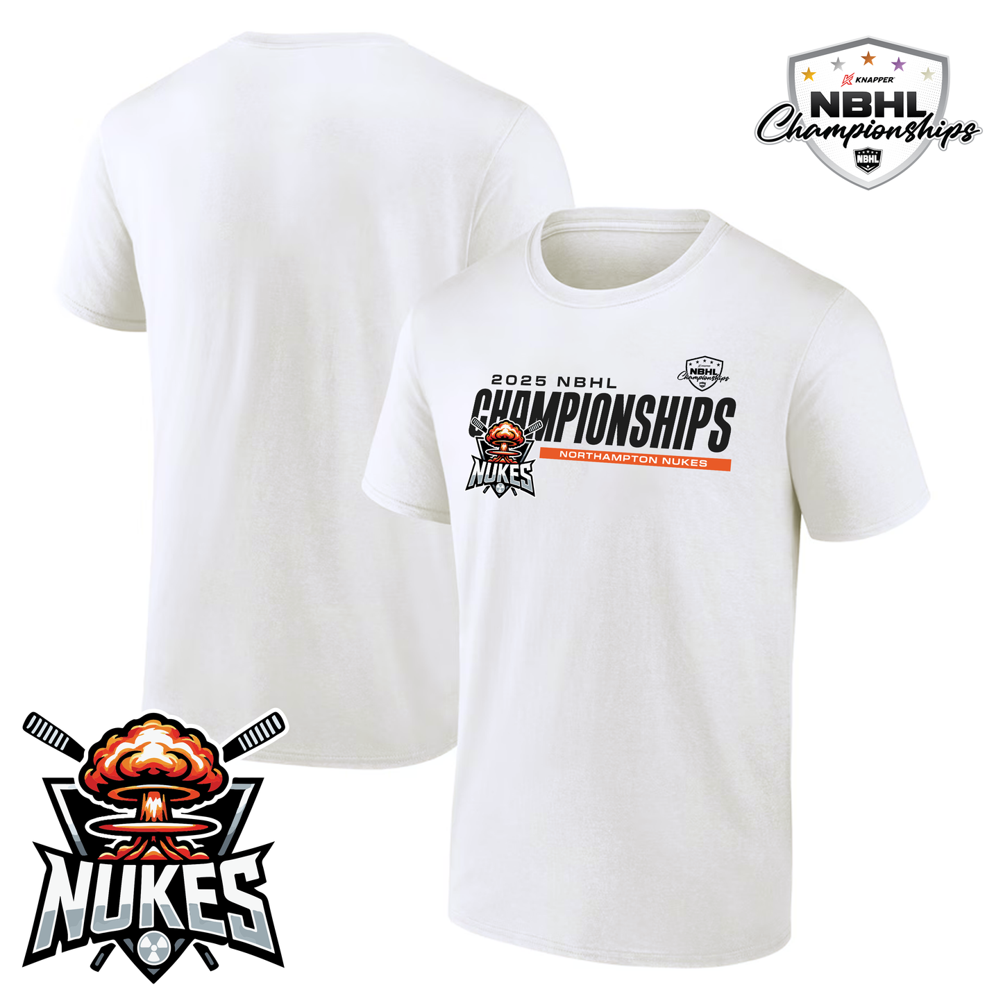 Northampton Nukes 2025 NBHL Championships T-Shirt