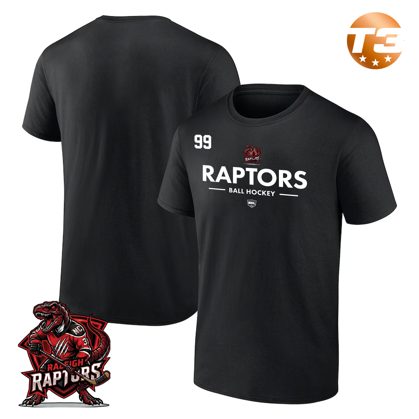 Raleigh Raptors 2026 Authentic Pro Primary T-Shirt