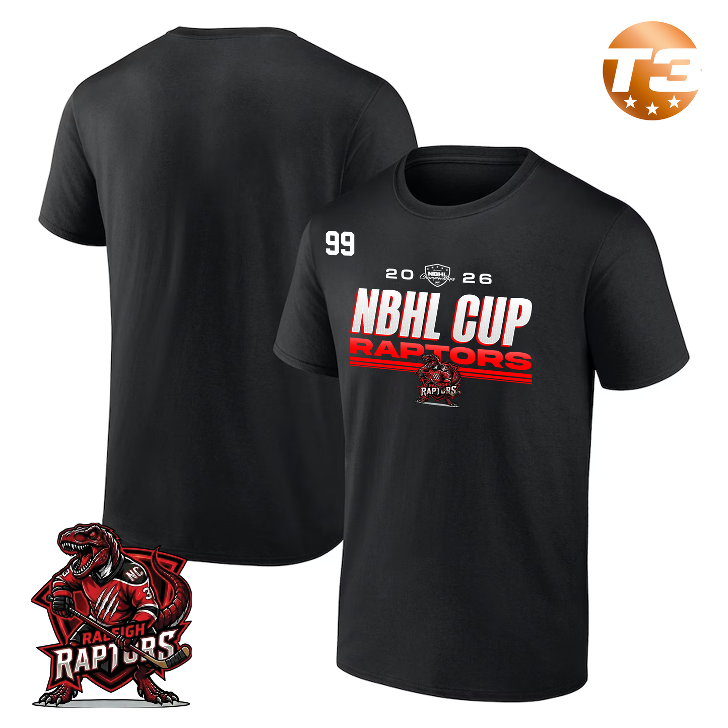 Raleigh Raptors 2026 NBHL CUP PLAYER TEE