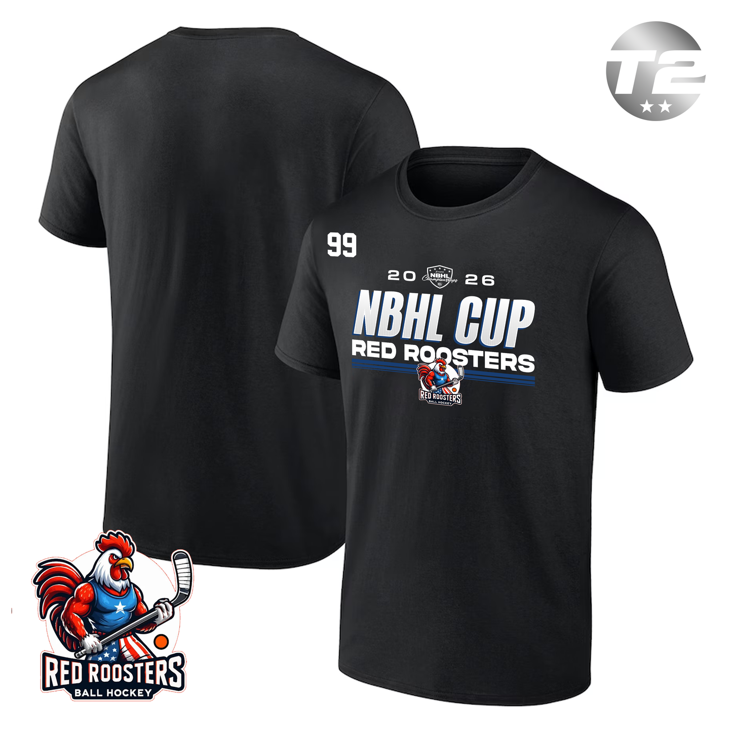 Florida Red Roosters 2026 NBHL CUP PLAYER TEE