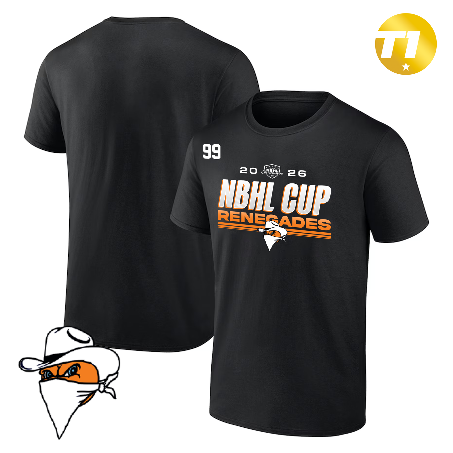 Brighton Heights Renegades 2026 NBHL CUP PLAYER TEE