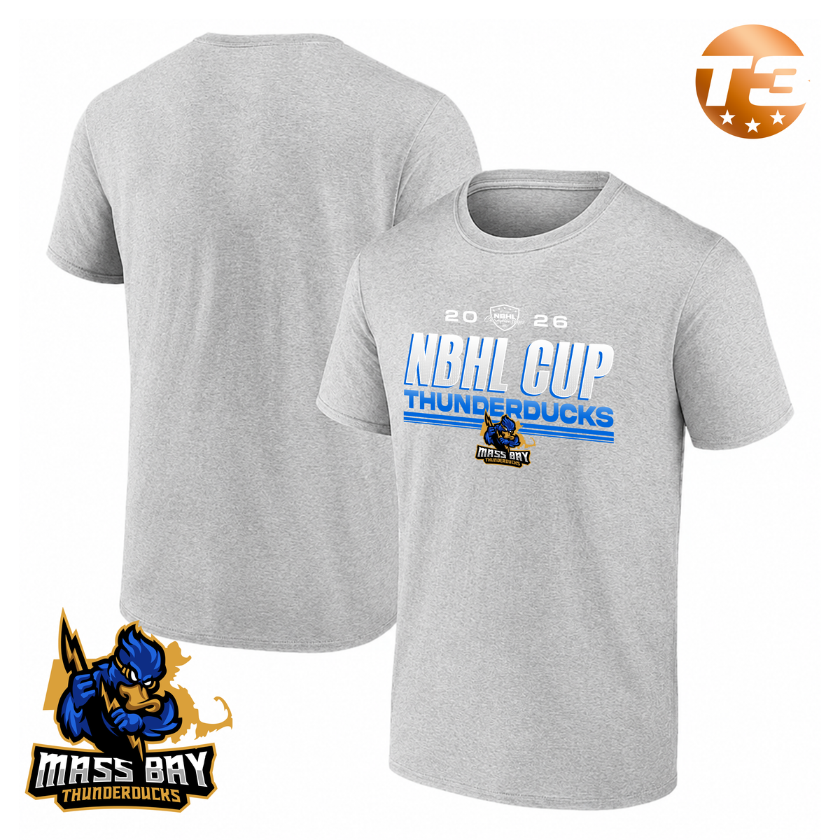 MassBay Thunderducks 2026 NBHL Cup Player Tee