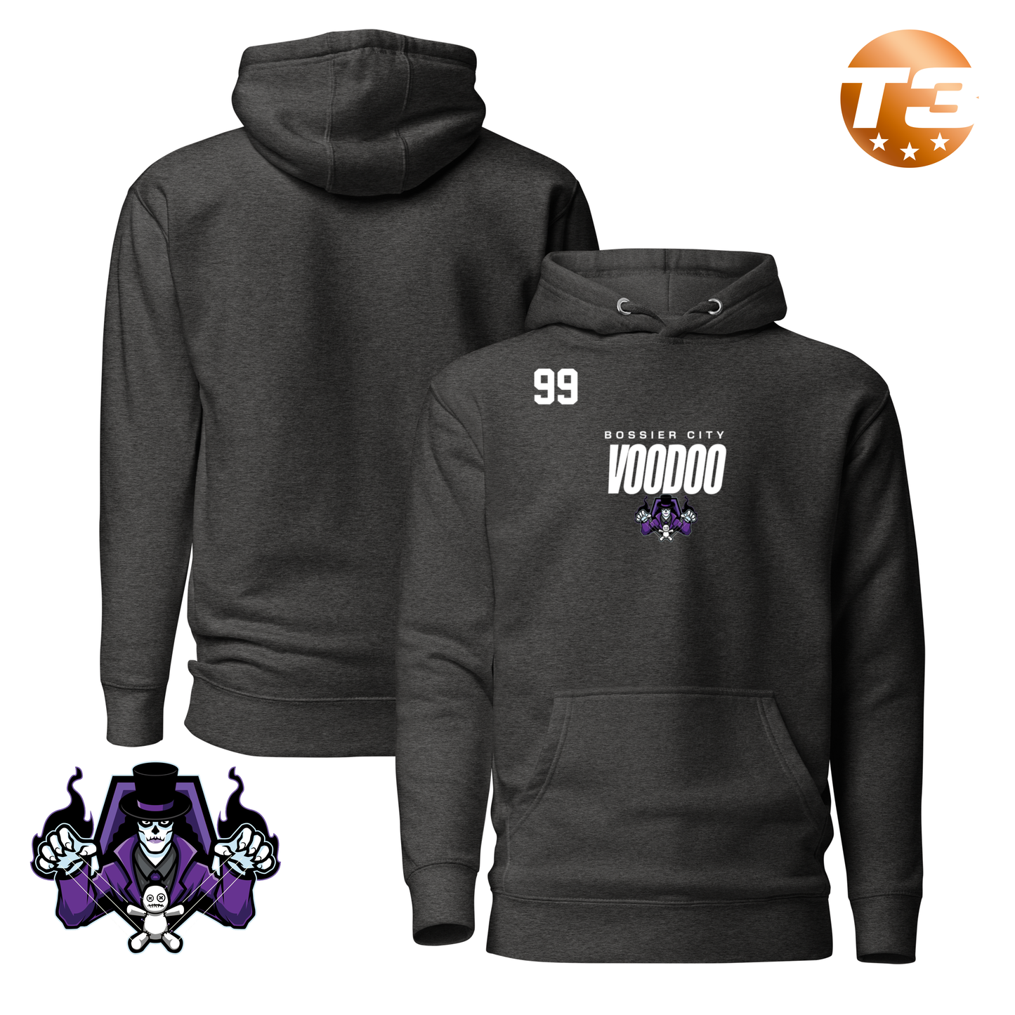 Bossier City Voodoo 2026 Performance Player Hoodie