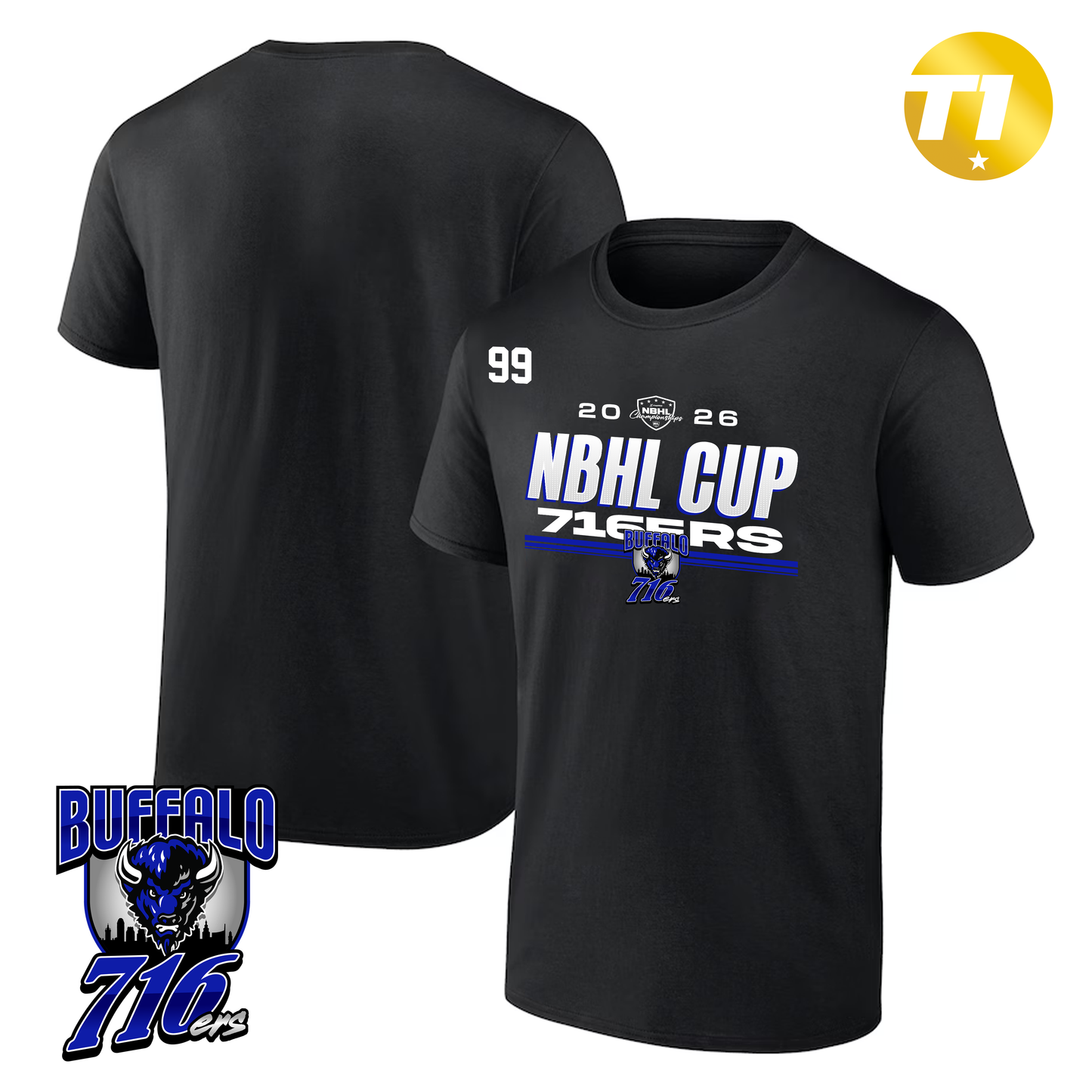 Buffalo 716ers 2026 NBHL Cup Player Tee