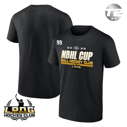 Long Island Ball Hockey Club 2026 NBHL Cup Player Tee