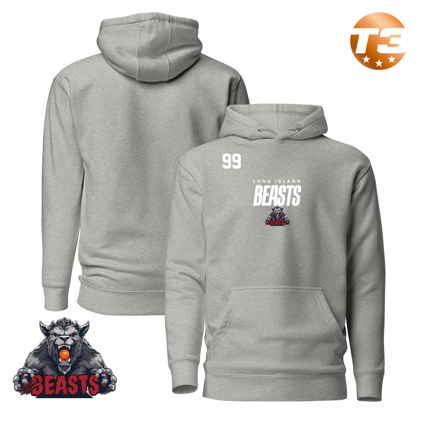 Long Island Beasts 2026 Performance Player Hoodie