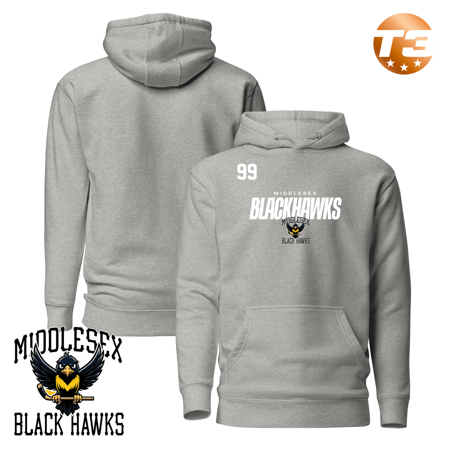 Middlesex Blackhawks 2026 Performance Player Hoodie