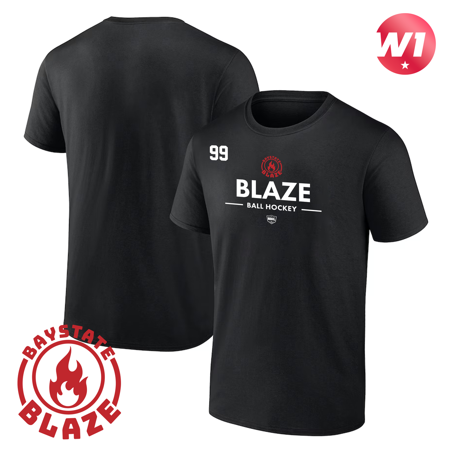 Baystate Blaze 2026 Authentic Pro Primary T-Shirt