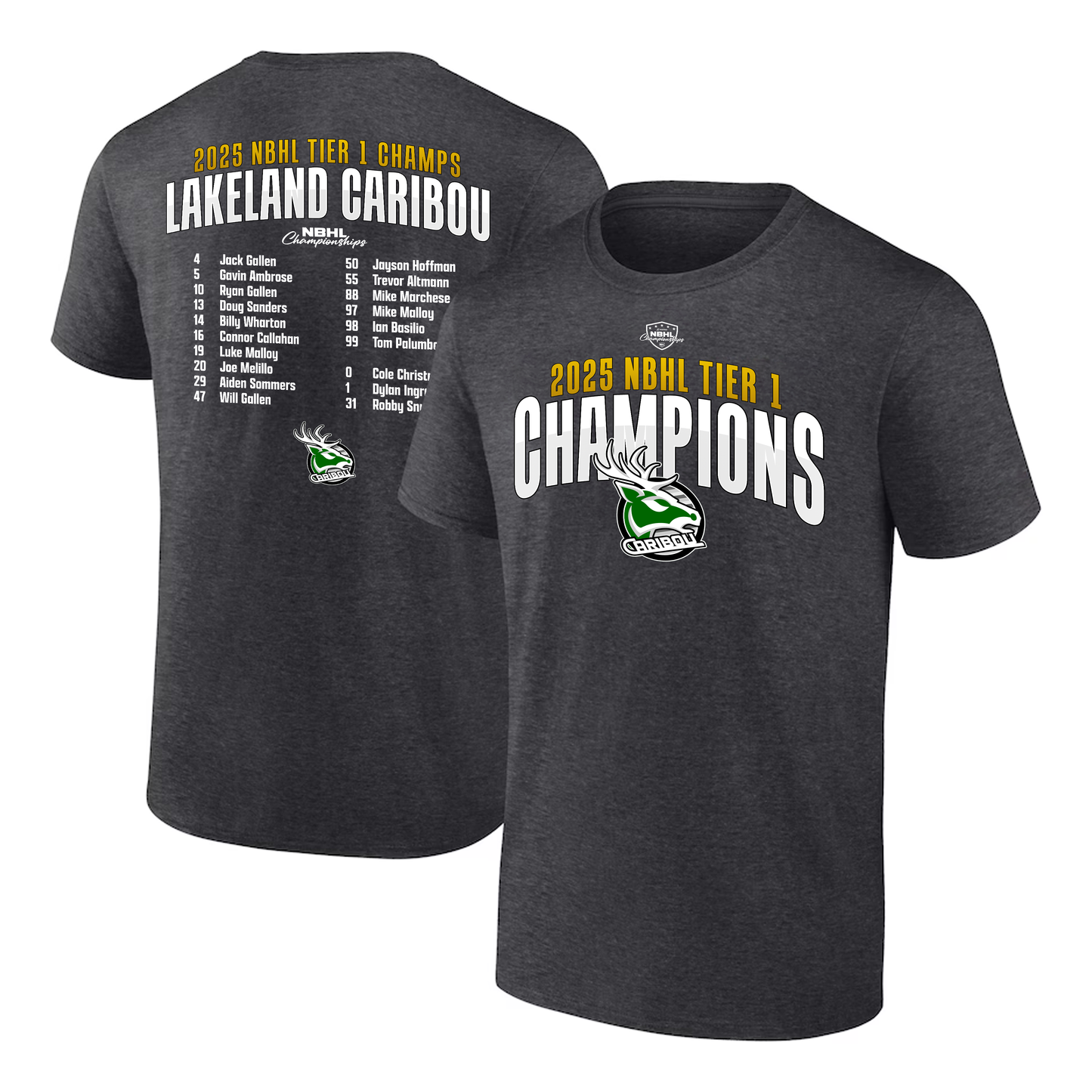 Lakeland Caribou Tier 1 Champions Shirt