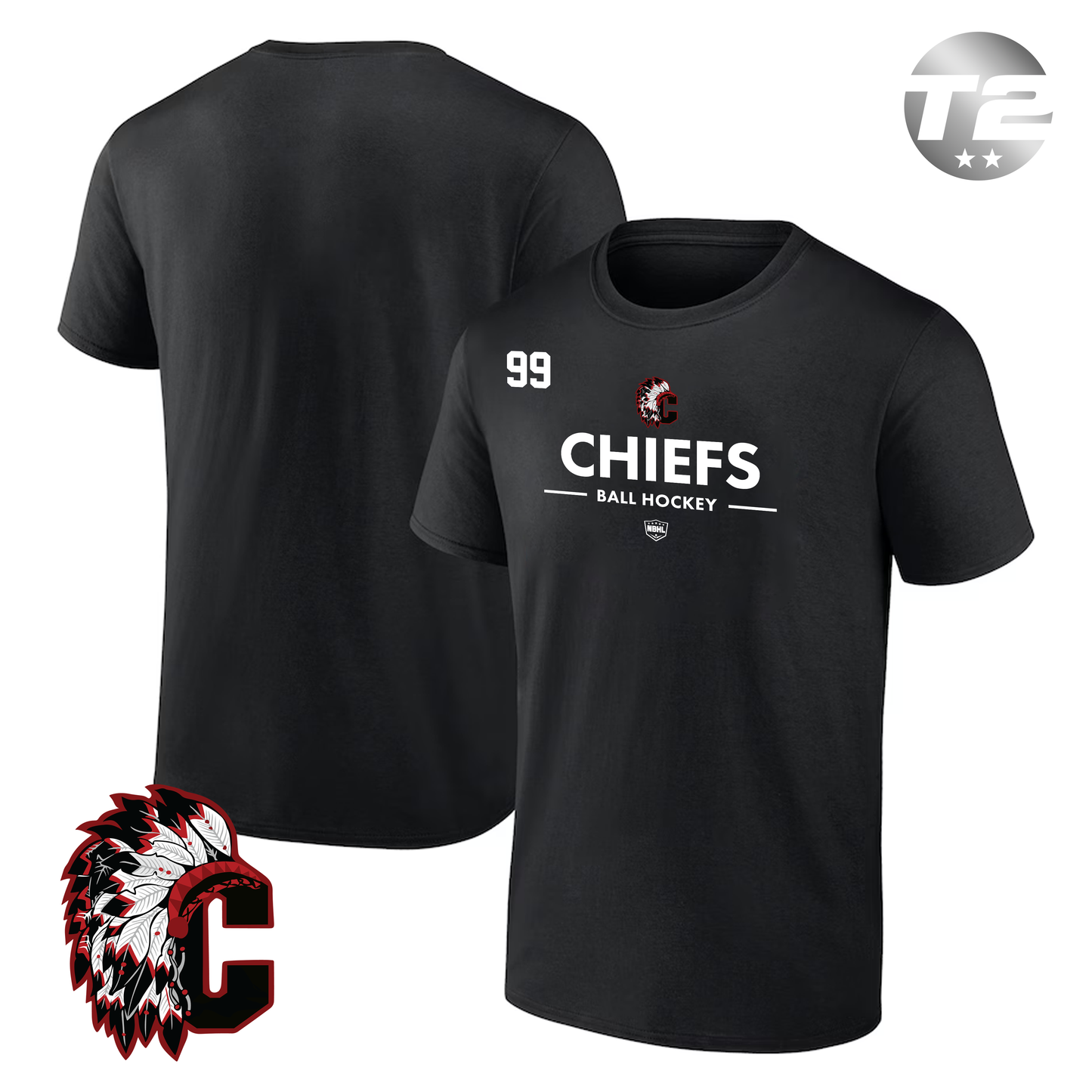 Maple Shade Chiefs 2026 Authentic Pro Primary T-Shirt