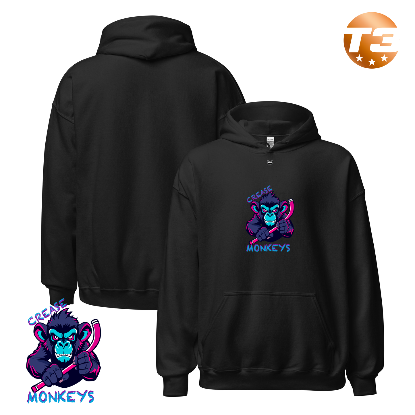 Monroe Crease Monkeys 2026 Classic Logo Hoodie