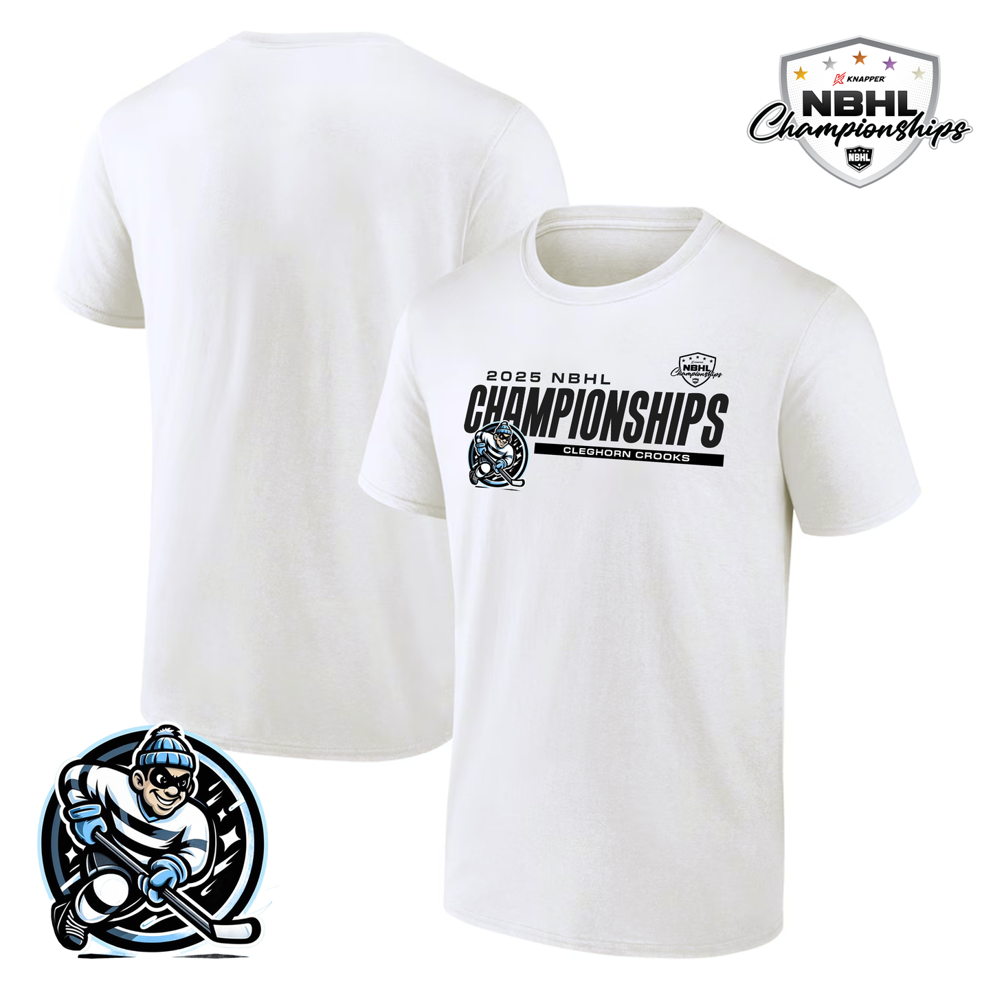 Cleghorn Crooks 2025 NBHL Championships T-Shirt