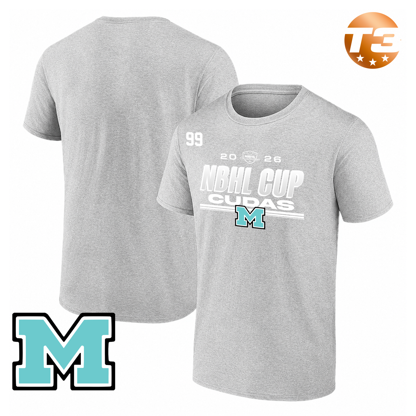 McKeesport Cudas 2026 NBHL Cup Player Tee
