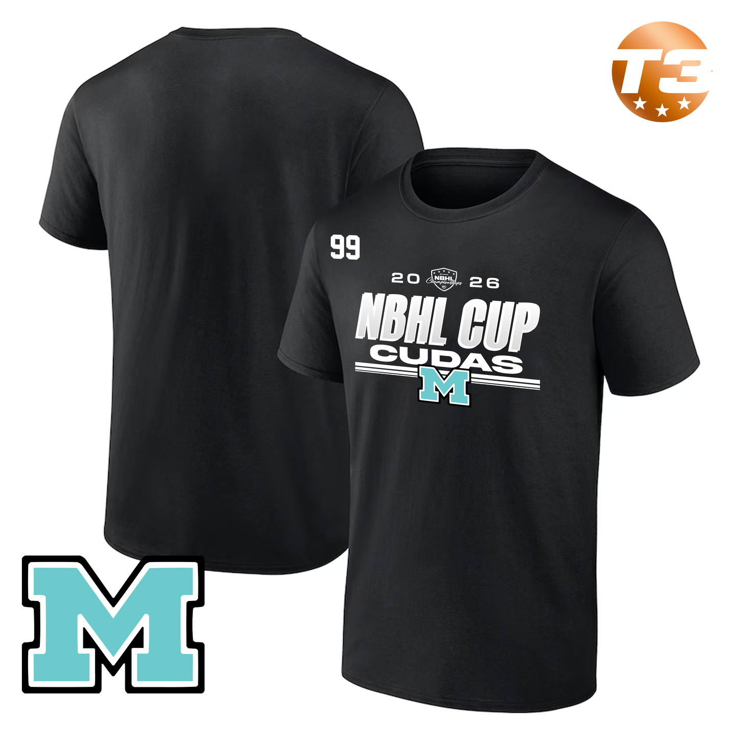 McKeesport Cudas 2026 NBHL Cup Player Tee