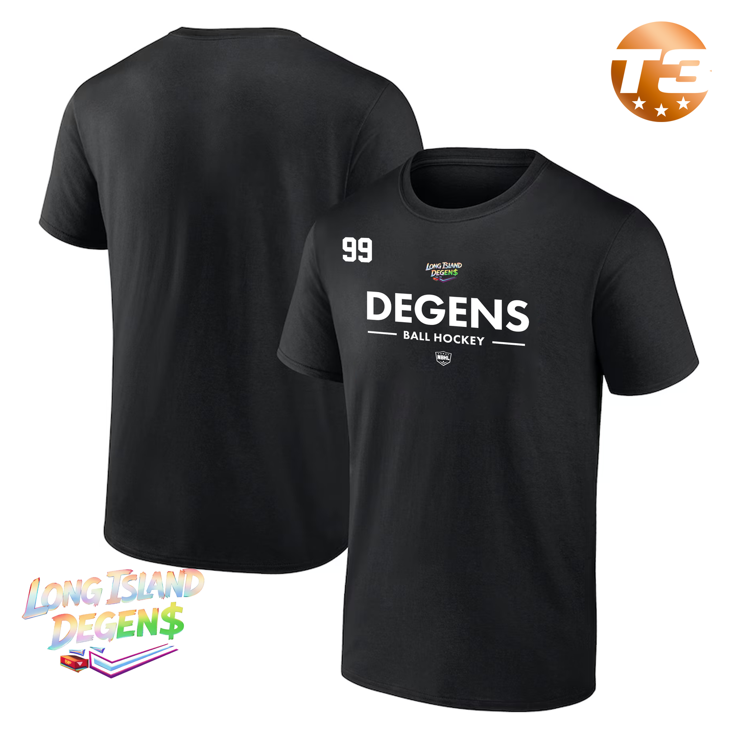 Long Island Degens 2026 Authentic Pro Primary T-Shirt