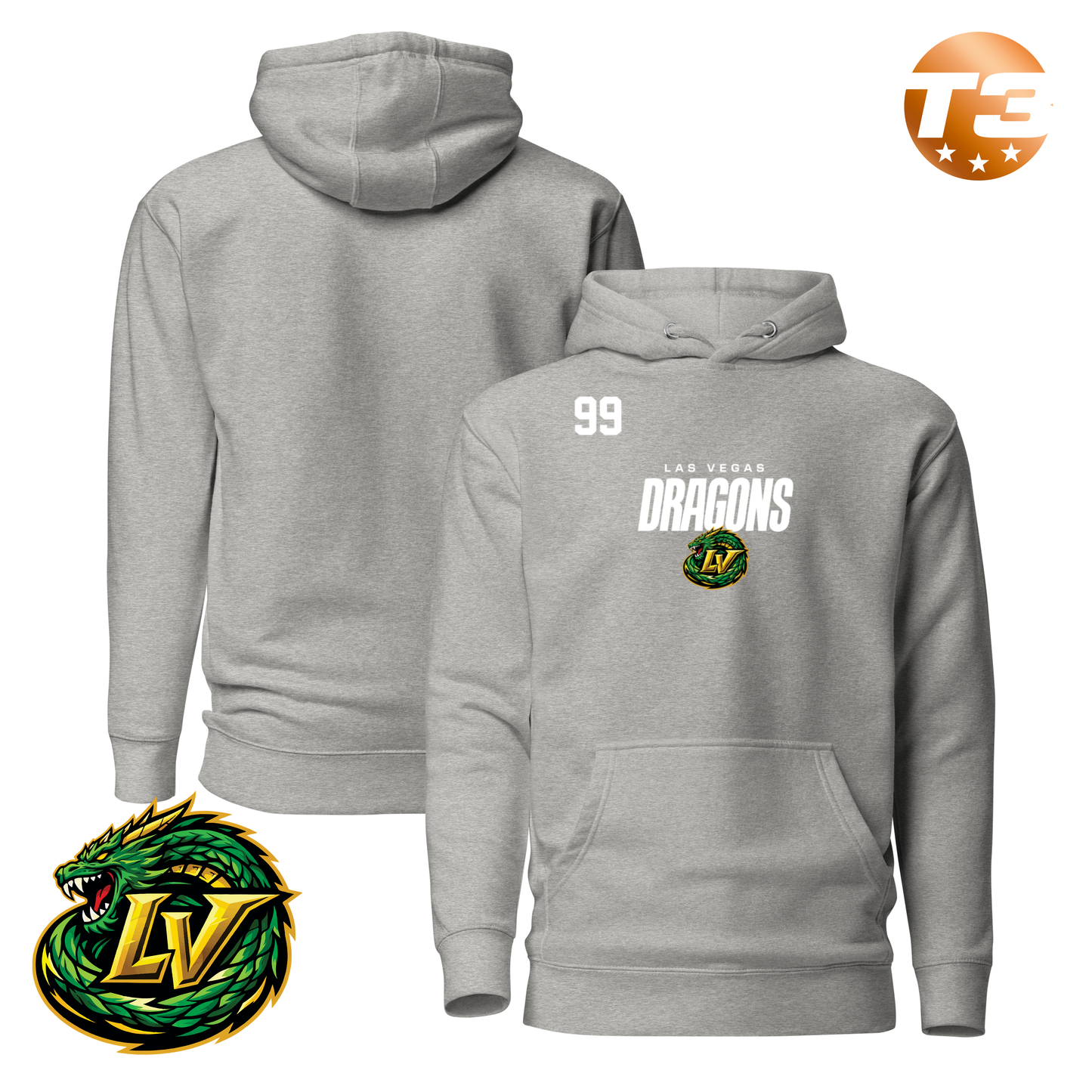 Las Vegas Dragons 2026 Performance Player Hoodie