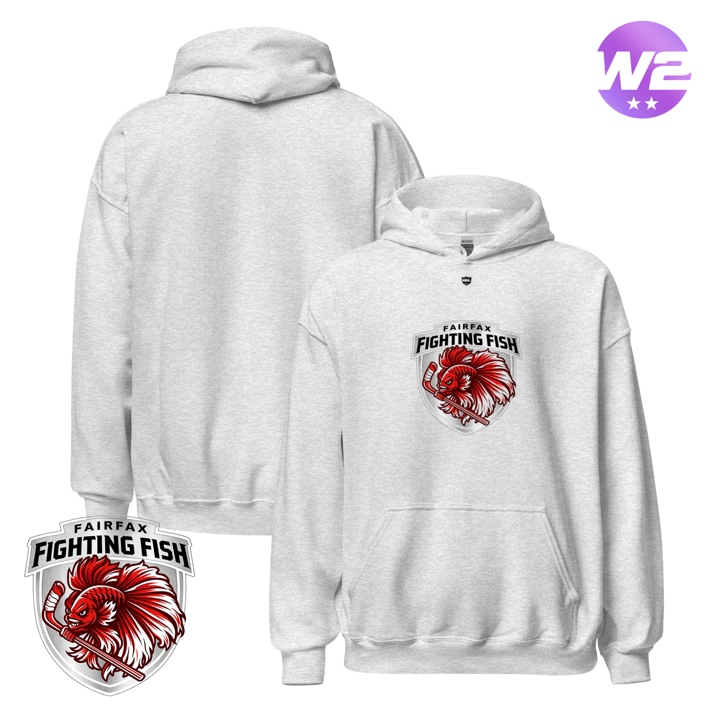 Fairfax Fighting Fish 2026 Classic Logo Hoodie