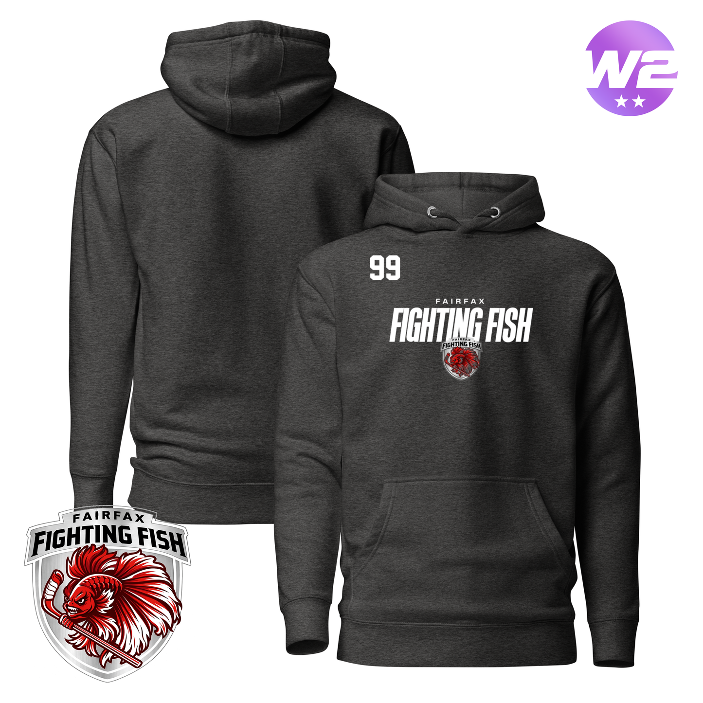 Fairfax Fighting Fish 2026 Performance Player Hoodie
