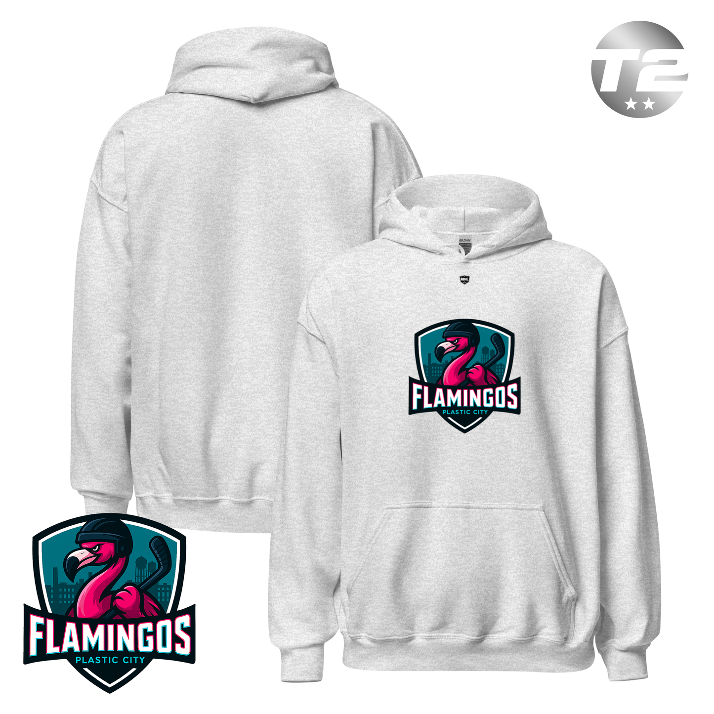 Plastic City Flamingos 2026 Classic Logo Hoodie