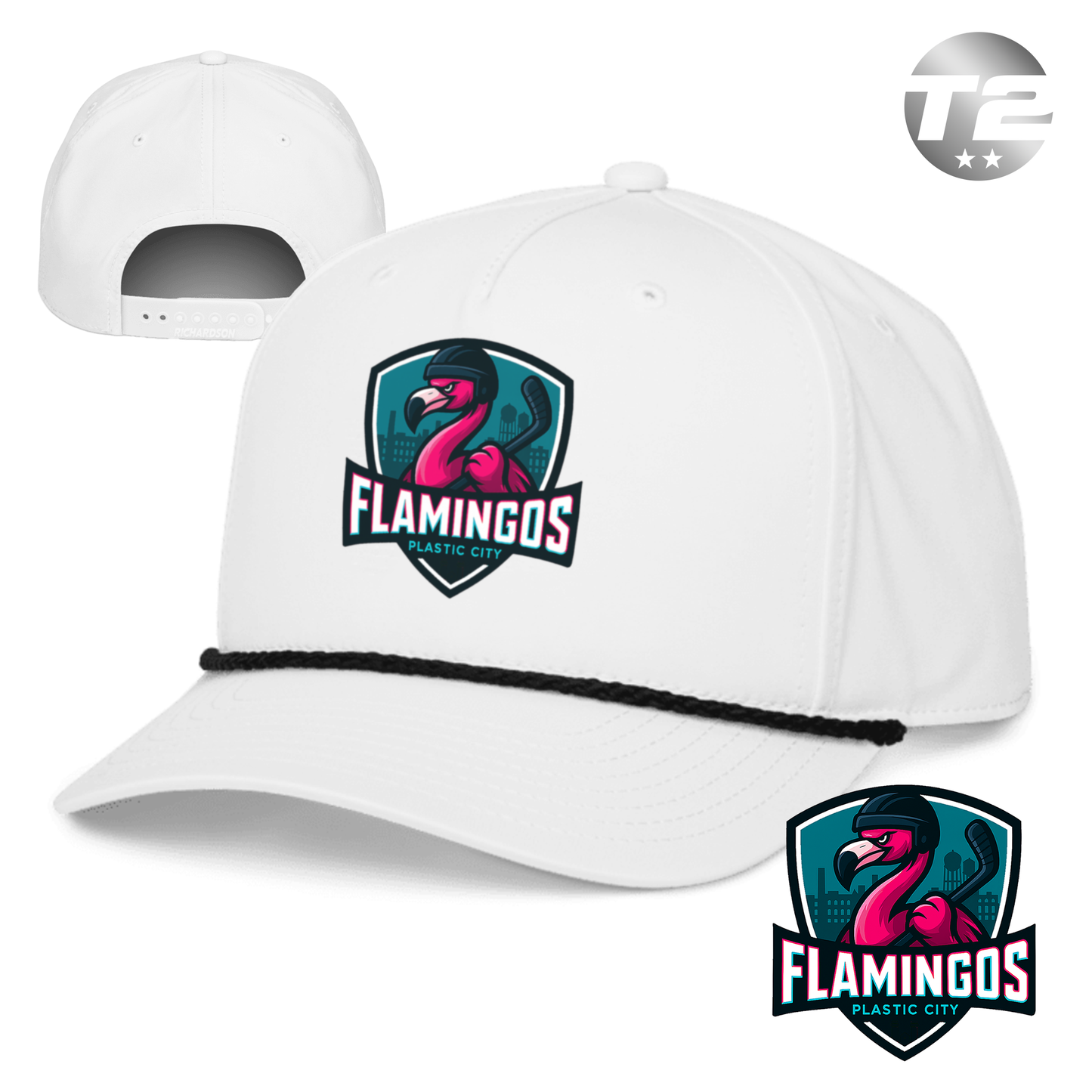 Plastic City Flamingos 2026 Rope Cap