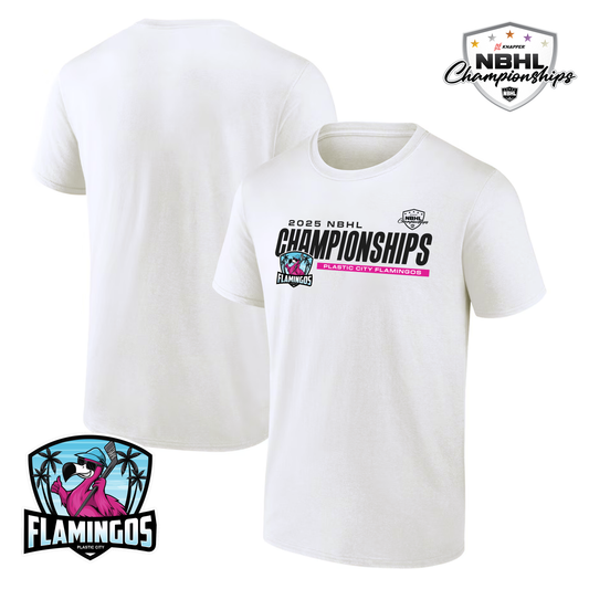 Plastic City Flamingos 2025 NBHL Championships T-Shirt
