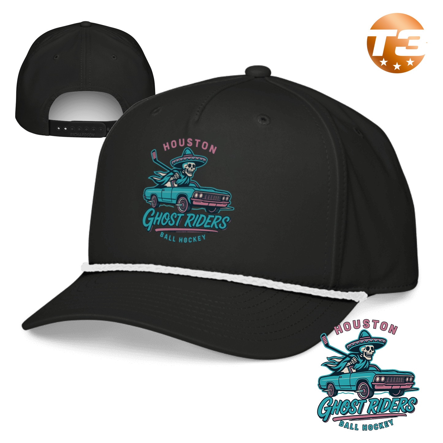 Houston Ghost Riders 2026 Rope Cap
