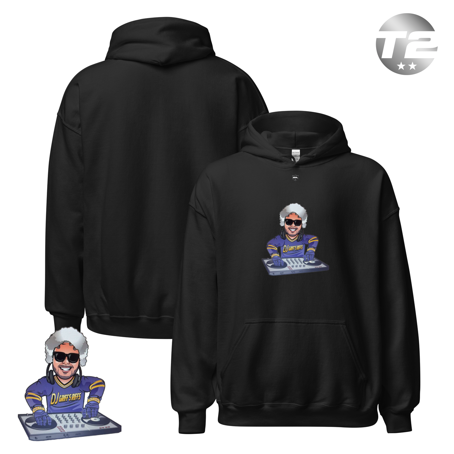 Plum Griffs Riffs 2026 Classic Logo Hoodie