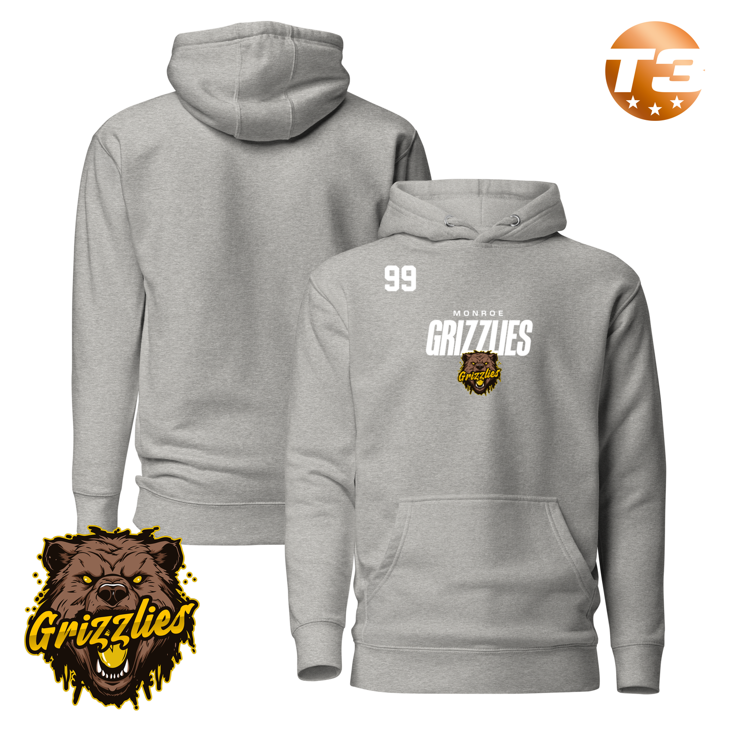 Monroe Grizzlies 2026 Performance Player Hoodie