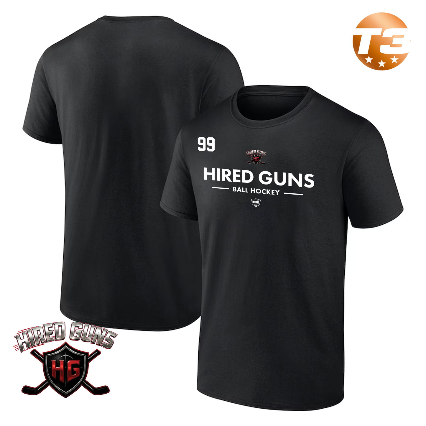 North Jersey Hired Guns 2026 Authentic Pro Primary T-Shirt