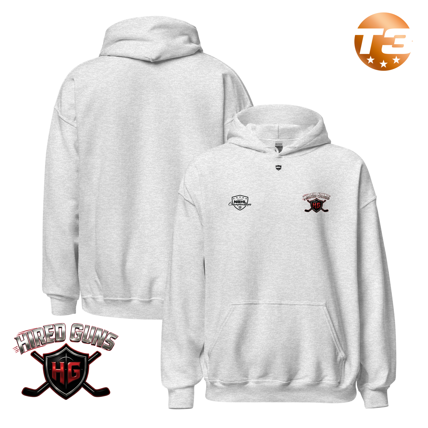 North Jersey Hired Guns 2026 NBHL Cup Team Hoodie