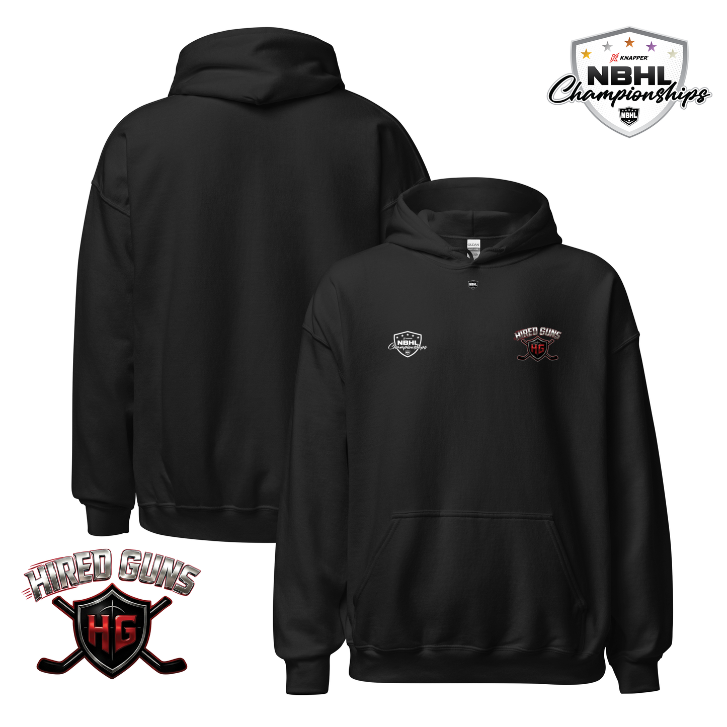 North Jersey Hired Guns 2026 NBHL Cup Team Hoodie