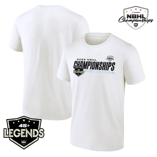 New Jersey Immortals 2025 NBHL Championships T-Shirt